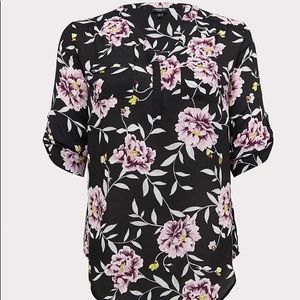 Torrid Tunic Harper Pullover Blouse Shirt Size 1